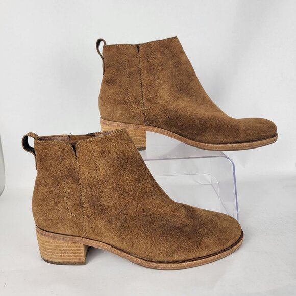 Kork-Ease Mindo Womens 8.5 Pull On Ankle Boots Chelsea Bootie Tan Boho‎ - Picture 1 of 13
